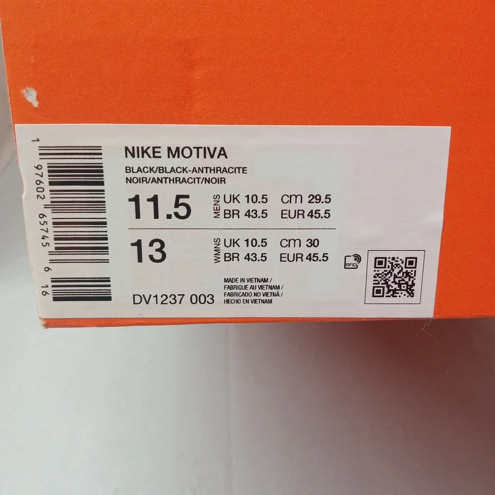 Nike Motiva‎ Triple Black Anthracite DV1237-003 Men's Walking shoe size 11.5